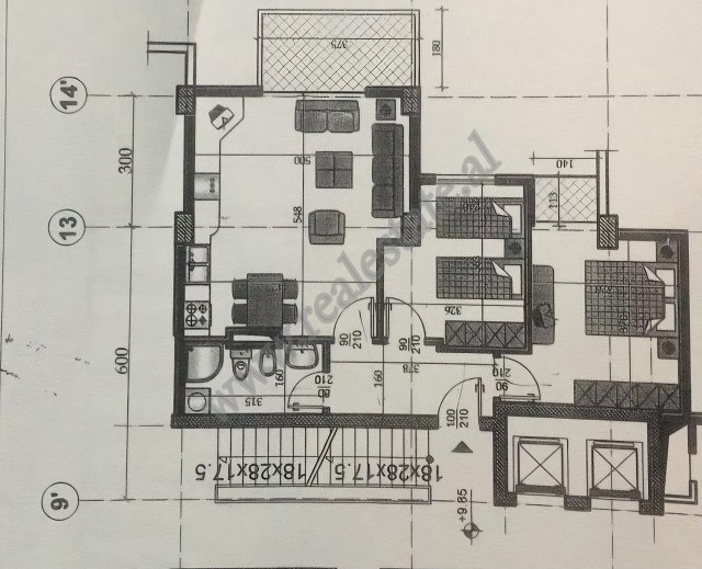 Two bedroom apartment for sale in Don Bosko area in Tirana, Albania